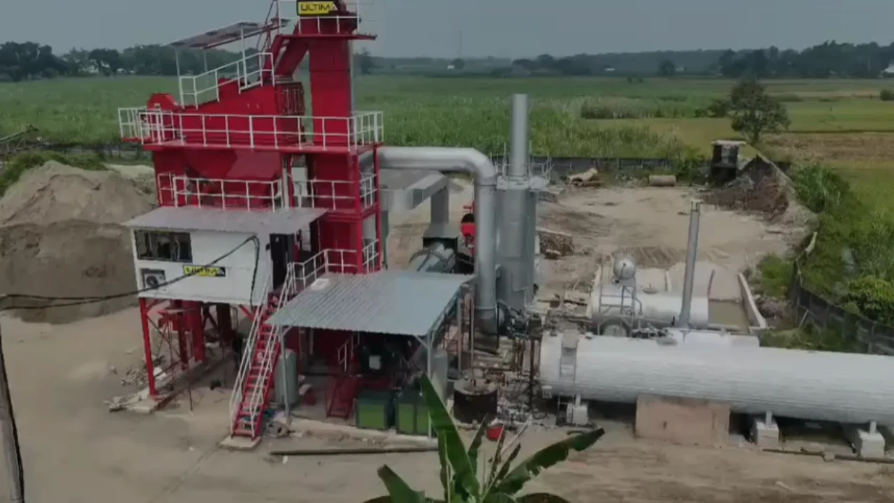 ULTIMA Mesin Asphalt Mixing Plant (AMP) Aspal untuk Produksi Hotmix